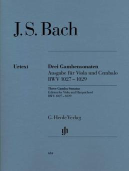 3 sonate per viola da gamba BWV 1027-1029 