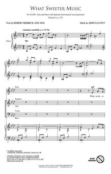 What Sweeter Music 