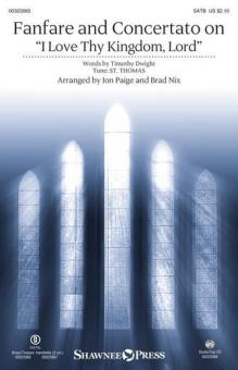 Fanfare and Concertato on "I Love Thy Kingdom, Lord" - Full Score 