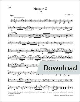 Messa in sol maggiore D 167 Download