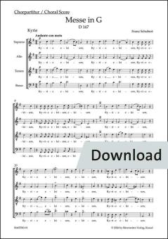 Messa in sol maggiore D 167 Download