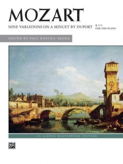 Nine Variations On A Minuet By Duport, K. 573 