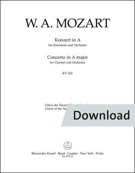 Konzert A-Dur KV 622 Download