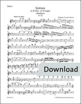 Sinfonie Nr. 35 D-Dur KV 385 "Haffner-Sinfonie" Download