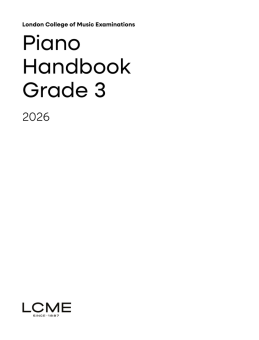 LCME Piano Handbook 2026: Grade 3 
