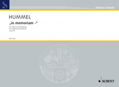 in memoriam op. 74 Standard