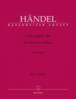 I will magnify thee HWV 250b 