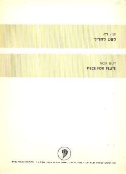 Piece for flute 