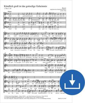 Kündlich groß ist das gottselige Geheimnis 