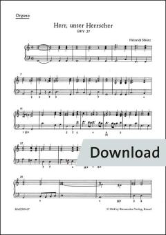 Herr, unser Herrscher SWV 27 Download