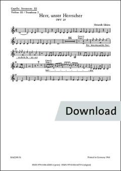 Herr, unser Herrscher SWV 27 Download