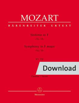Sinfonie Nr. 18 F-Dur KV 130 Download