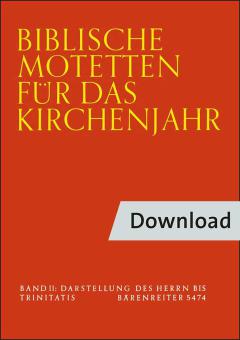 Biblische Motetten für das Kirchenjahr 2 Download