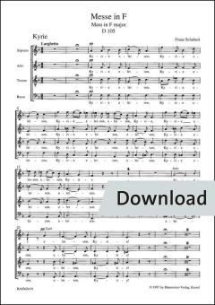 Messa in si bemolle maggiore op. post. 141 D 324 Download