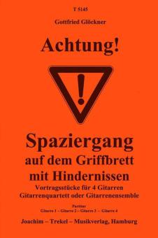 Achtung - Spaziergang auf dem Griffbrett mit Hindernissen 