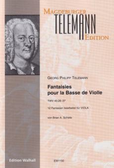 Fantaisies pour la Basse de Violle TWV 40:26-37 