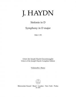 Symphony D major Hob. I:93 