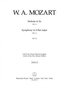 Sinfonie Nr. 1 Es-Dur KV 16 