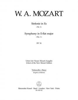 Sinfonie Nr. 1 Es-Dur KV 16 