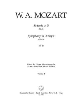 Sinfonie Nr. 8 D-Dur KV 48 