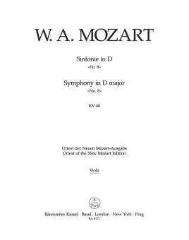 Sinfonie Nr. 8 D-Dur KV 48 