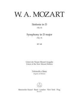Sinfonie Nr. 8 D-Dur KV 48 