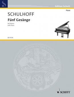 Fünf Gesänge mit Klavier Standard