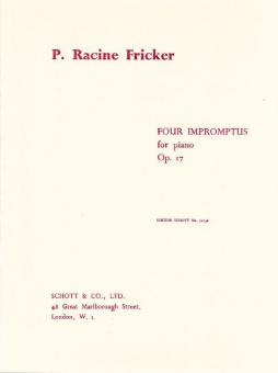 Four Impromptus Op. 17 