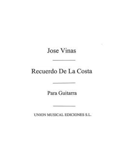 Recuerdo De La Costa Pequena Romanza (Balaguer) For Guitar 