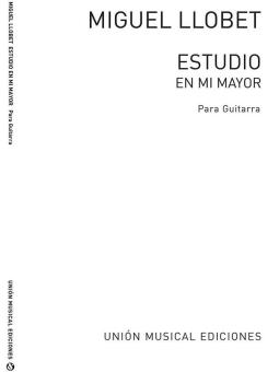 Estudio En Mi Mayor E Major For Guitar 
