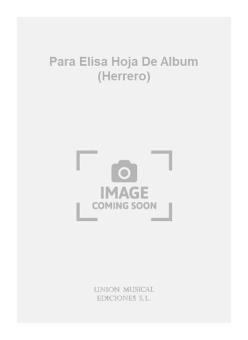 Para Elisa Hoja de Album 