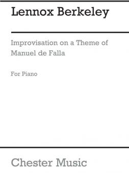 Improvisation on a Theme of de Falla Op. 55 No. 2 