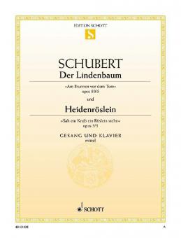 Der Lindenbaum / Heidenröslein für hohe Stimme Standard
