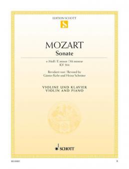 Sonata E Minor K 304 Standard