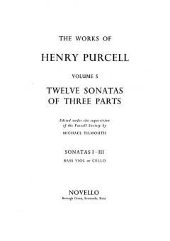 12 Sonatas of Three Parts (Sonatas 1-3) 