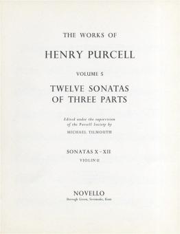12 Sonatas of Three Parts (Sonatas 10-12) 