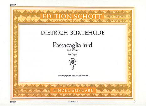 Passacaglia in d BUX WV 161 Standard