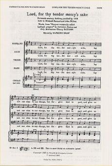 Lord, For Thy Tender Mercy's Sake 