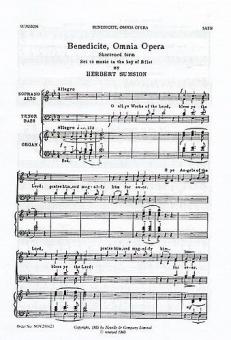 Benedicite Omnia Opera 
