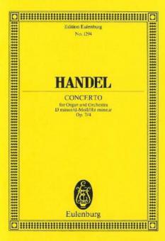 Organ Concerto No. 10 D Minor Op. 7/4 HWV 309 