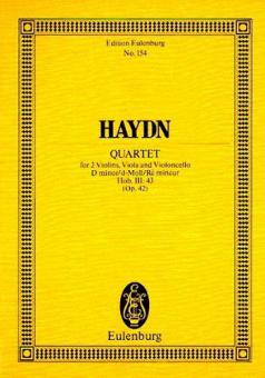 String Quartet D Minor Op. 42 Hob. III:43 