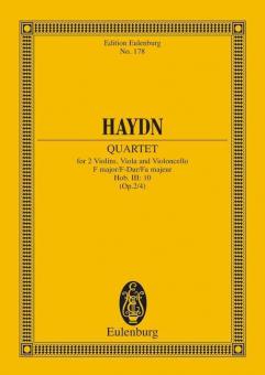 String Quartet F Major Op. 2/4 Hob. III: 10 Standard