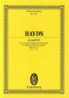 String Quartet G Major Op. 3/3 Hob. III: 15 