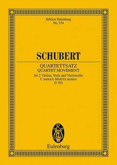 String Quartet Movement C Minor Op. Posth. D 703 Standard
