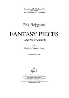 Hojsgaard Fantasy Pieces Clarinet/Cello/Piano Score 