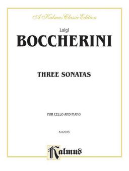 Three Sonatas For Cello And Piano Standard