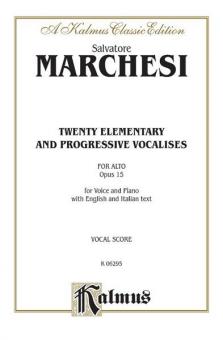 Twenty Elementary and Progressive Vocalises, Op. 15 