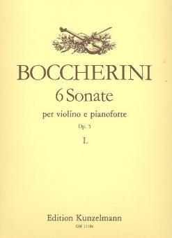 6 sonate per violino e pianoforte op. 5 vol. 1 