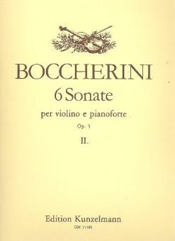 6 sonate per violino e pianoforte op. 5 vol. 2 