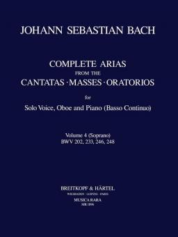 Complete Arias from the Cantatas, Masses, Oratorios Vol. 4 